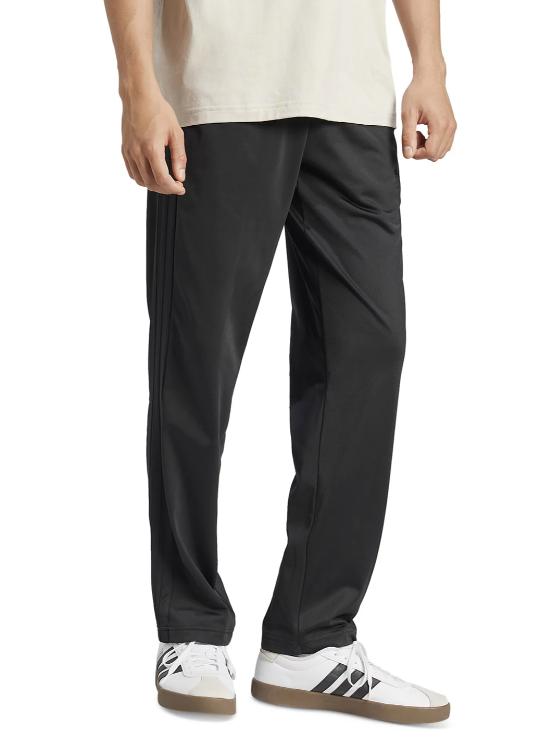 Men's 3-Stripes Regular Open Hem Track Pants - Image 2