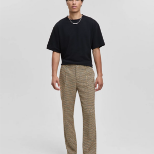 Men's Relaxed-Fit Houndstooth Pants